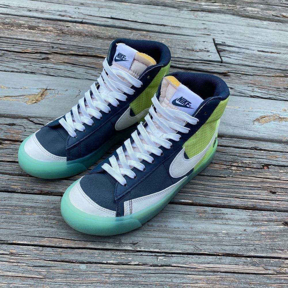 NIKE BLAZER MID 77S MOVE TO ZERO IN ARMORY NAVY - Women Urban Shoes - SIZE 7.5 - Picture 1 of 12